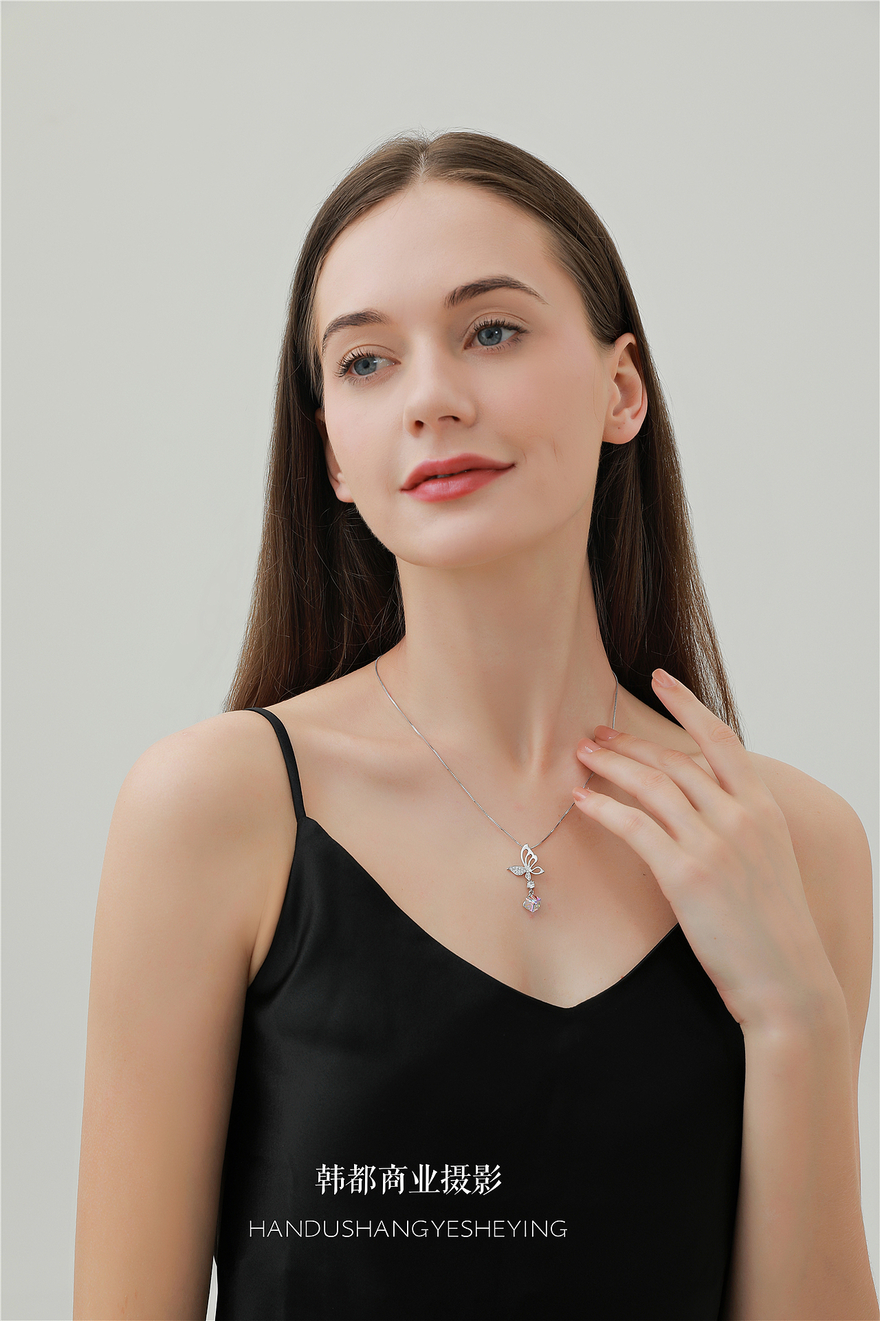 义乌淘宝摄影饰品耳钉项链模特拍摄