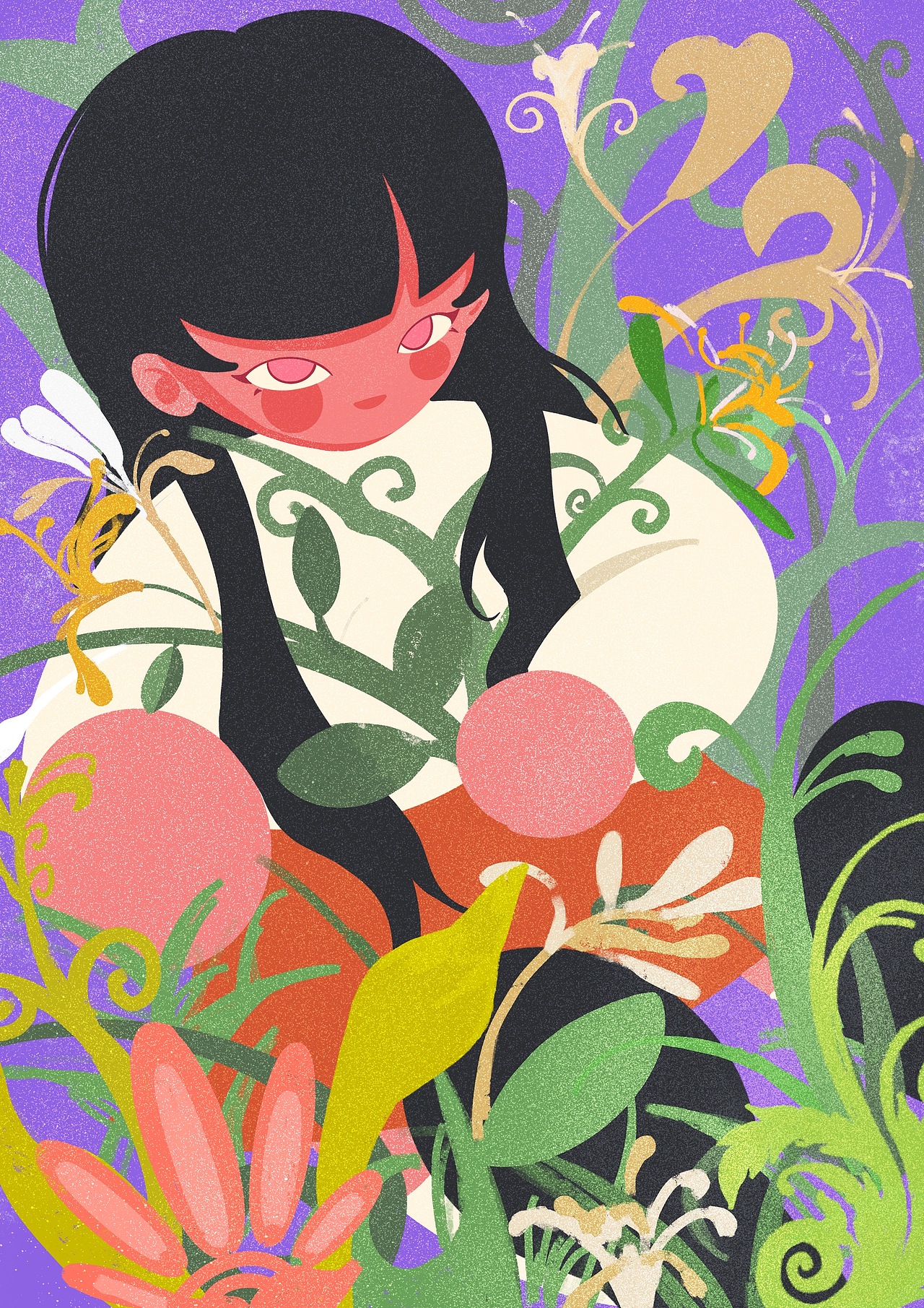 It's the garden（图ZMzE5MDk1NzEy） - 商业插画 - 站酷设计师猫江鱼丸子原创素材 - 站酷ZCOOL