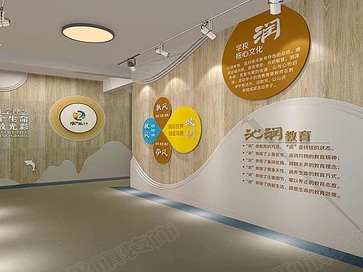 河南学校环境文化建设-室外学校文化墙设计