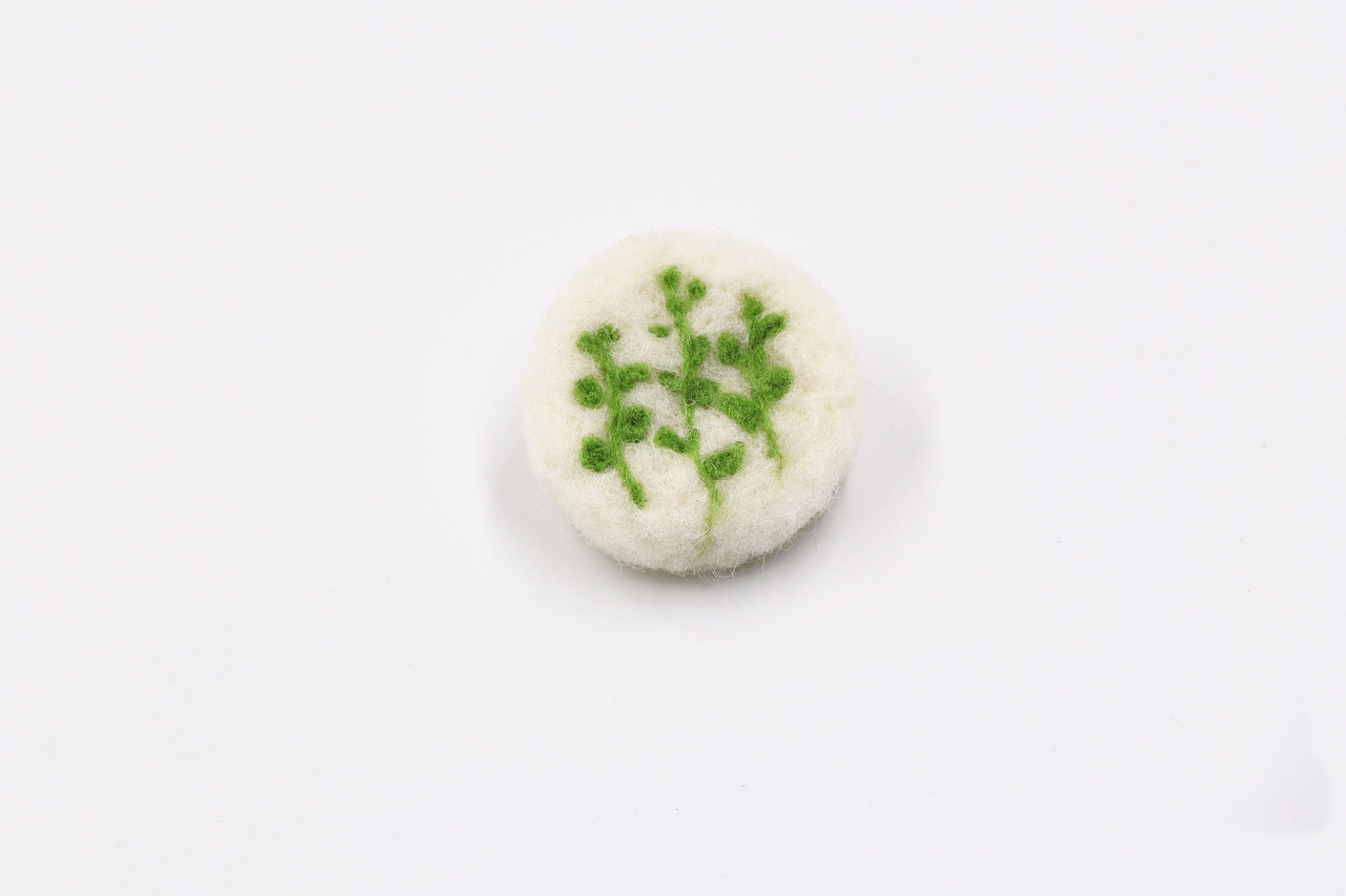羊毛毡-植物乐园胸针系列
