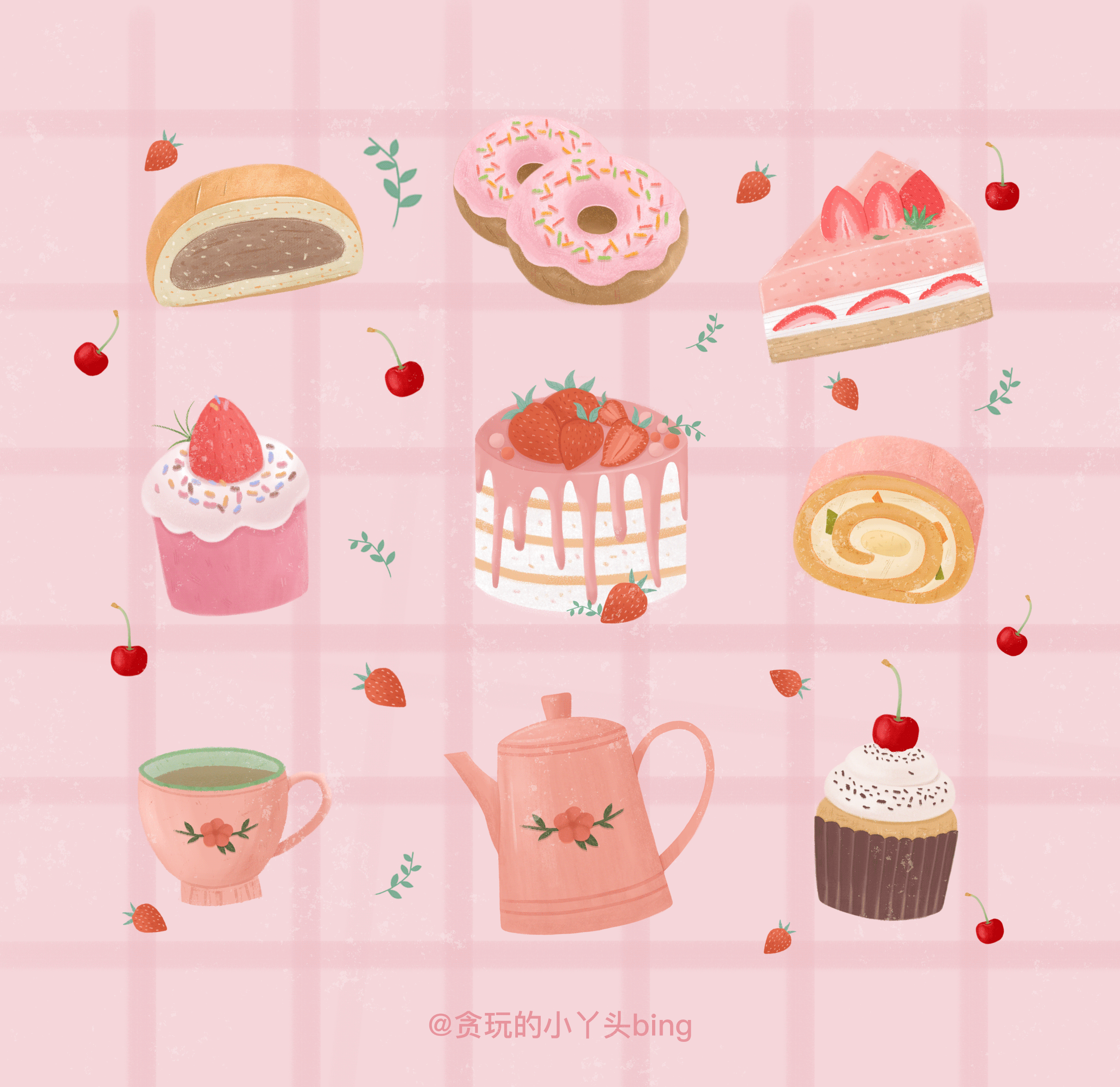 粉粉嫩嫩仙女甜品系列（图ZMjEwNzkyNTQw） - 其他 - 站酷设计师贪玩的小丫头原创素材 - 站酷ZCOOL