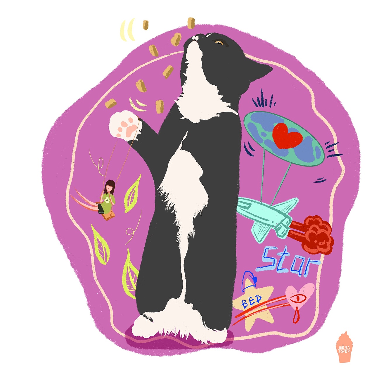 五颜六色的雪糕（图ZMjQwNDA0NDI4） - 艺术插画 - 站酷设计师五颜六色滴乌鸦原创素材 - 站酷ZCOOL