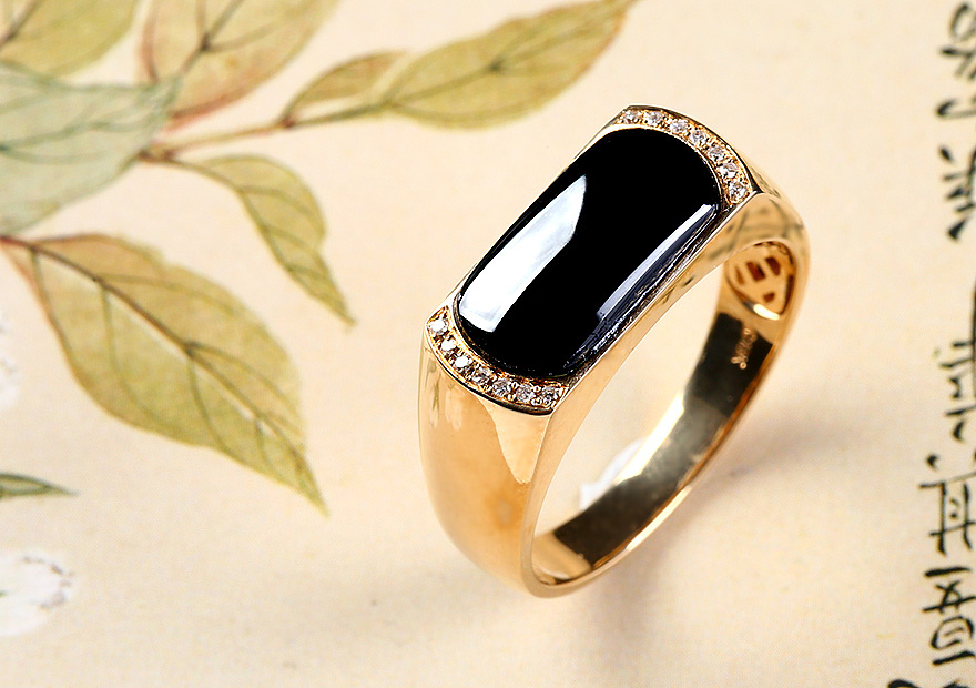 合集墨翠戒指拍摄