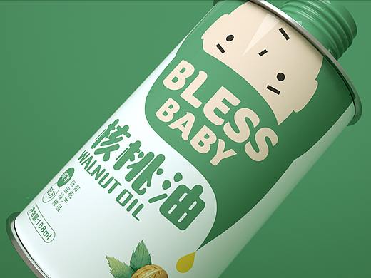 儿童核桃油包装设计