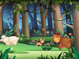 动画学院场景UI