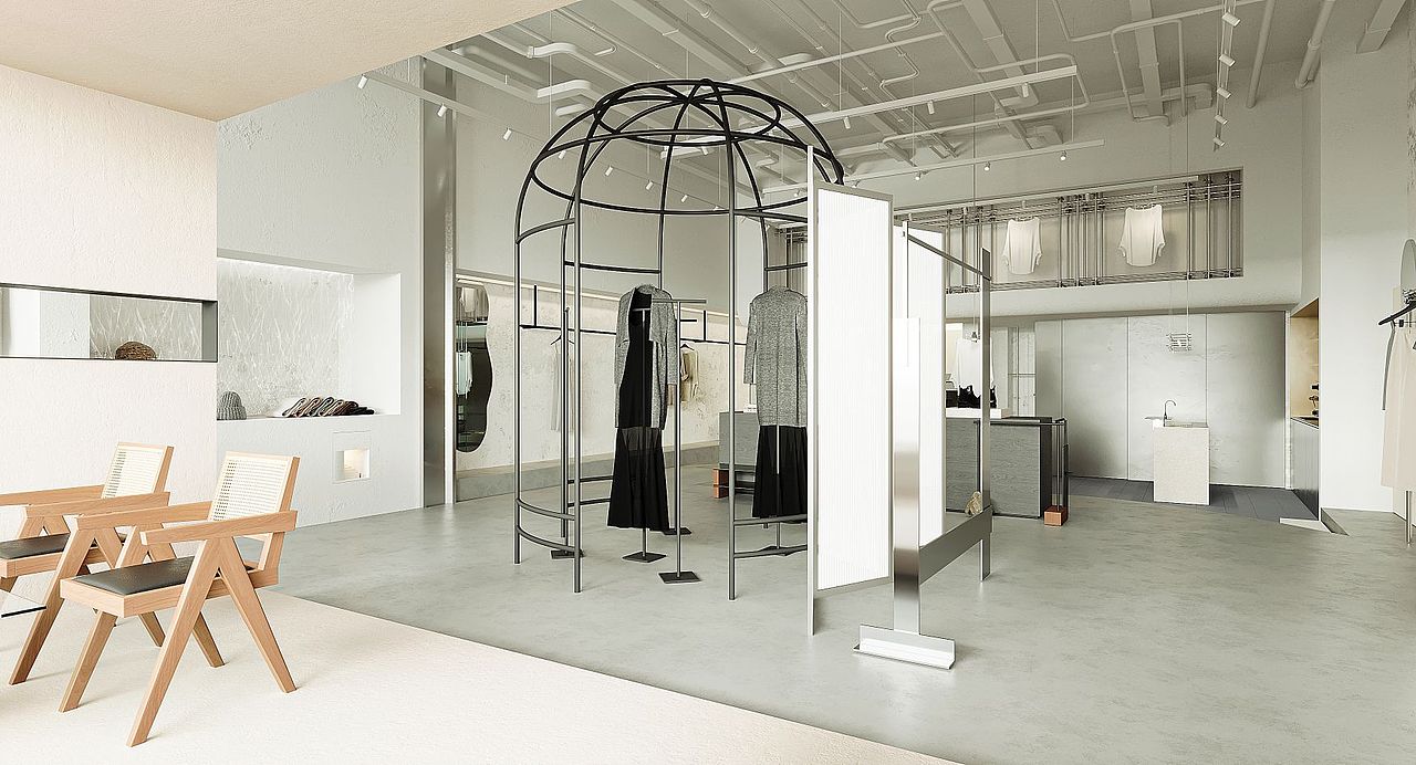 近期渲染（服装店）.（图ZMzE5NDQwNTgw） - 商业空间设计 - 站酷设计师颜究视觉设计原创素材 - 站酷ZCOOL