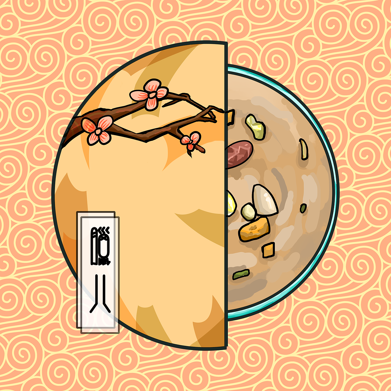 中国传统节日插画创作设计（图ZMTYxMzgxNTM2） - 绘本 - 站酷设计师阿鬼君原创素材 - 站酷ZCOOL