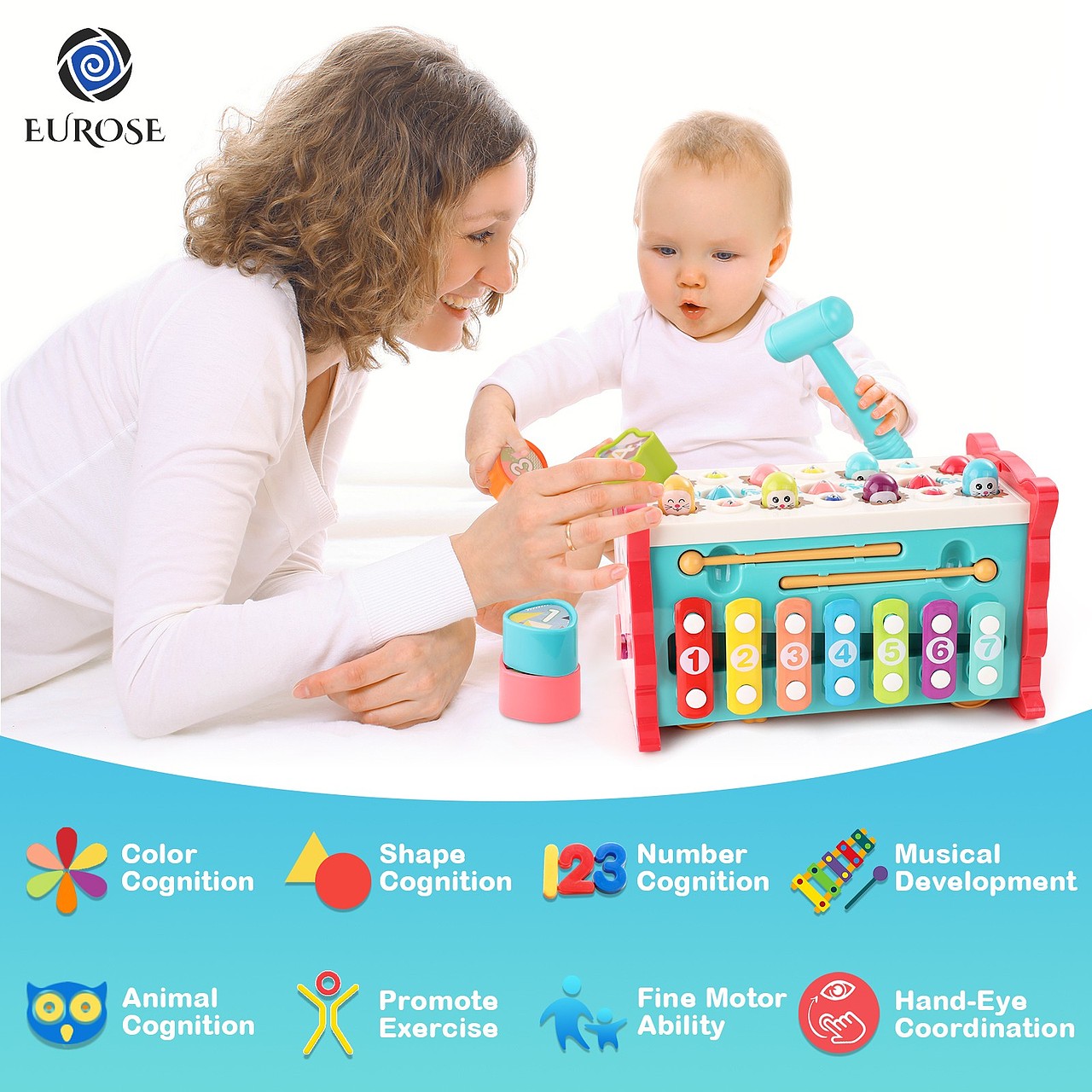 亚马逊主图A+拍摄/精修/设计/---益智类敲打玩具