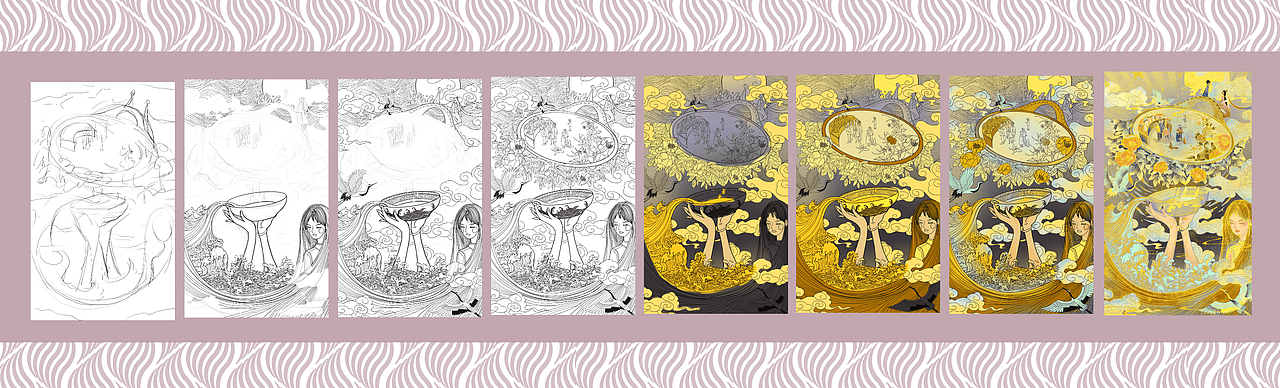 国潮插画|当情人遇上元宵（图ZMjg1NDc5MDA0） - 商业插画 - 站酷设计师柚恍原创素材 - 站酷ZCOOL