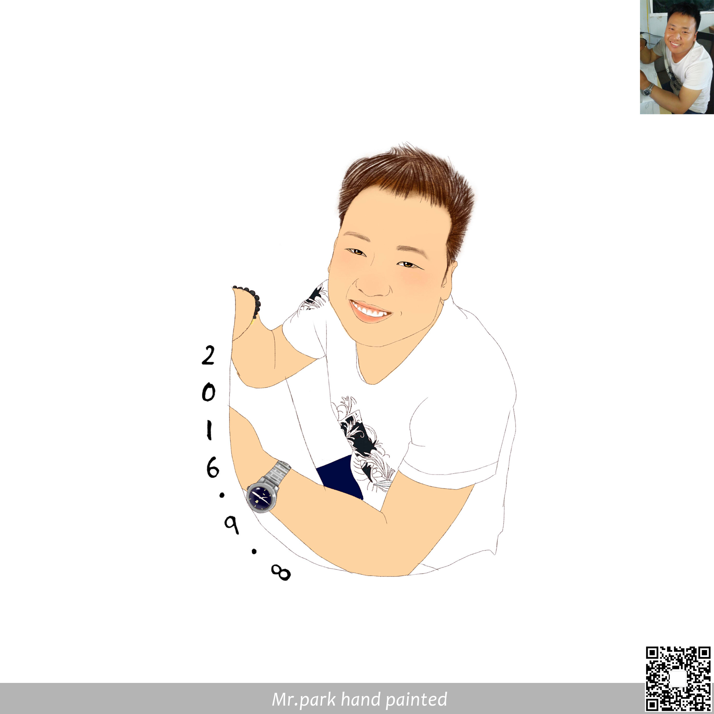 人物肖像照片转手绘手绘画像微信头像q版漫画