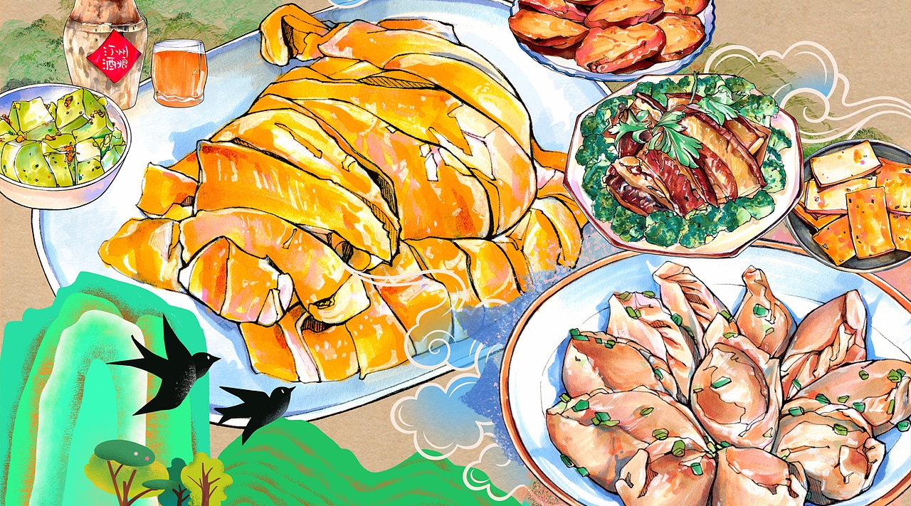 耶小蓝x福建画报长汀客家菜之乡