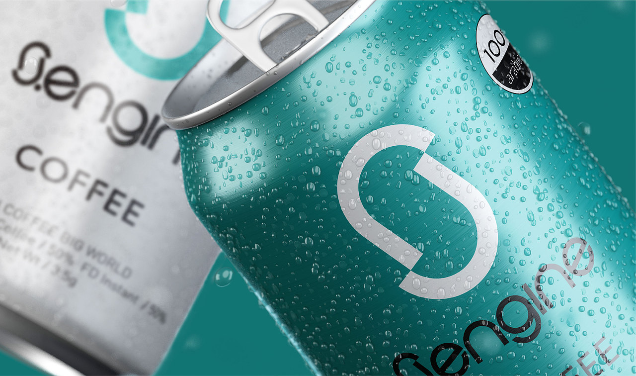 鹰集咖啡冷翠饮料包装