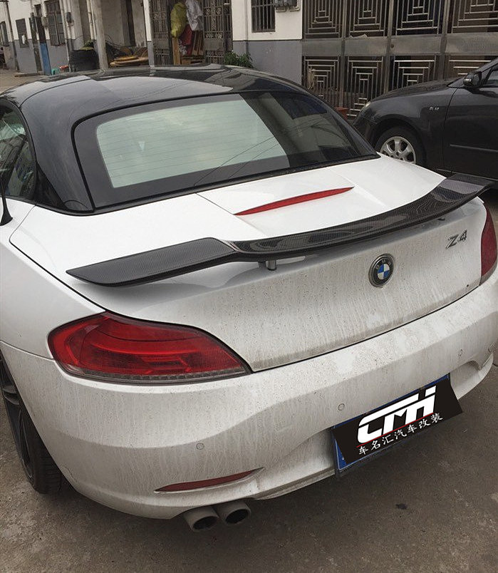 宝马Z4改装狼炎扰流尾翼定风尾箱盖包围保险杠轮眉