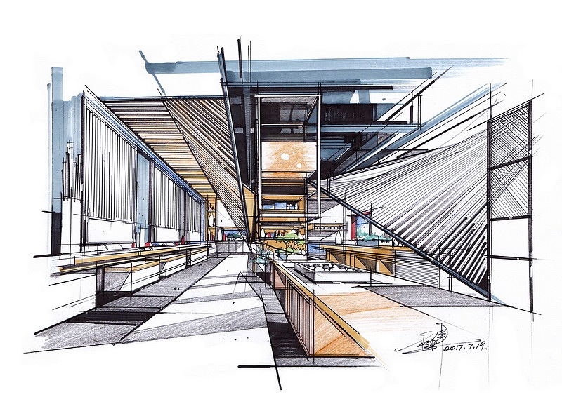 杜健室内手绘作品(卓越手绘)