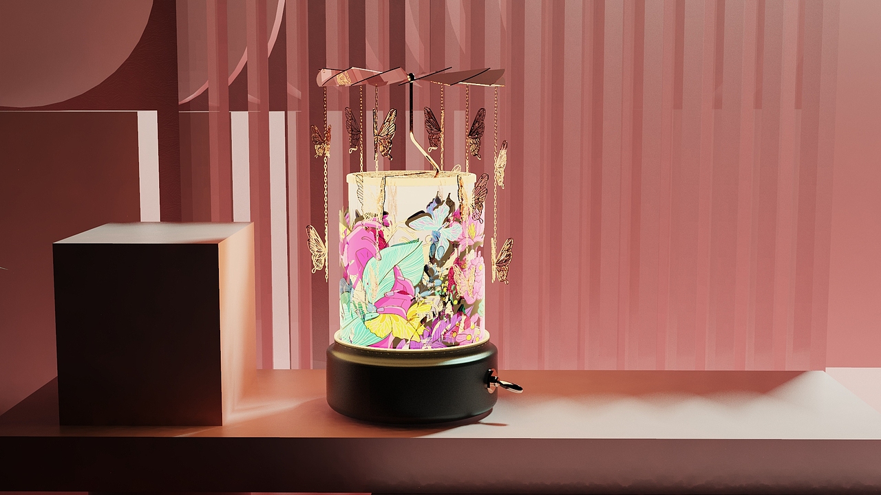 梁祝主题香薰蜡烛套装设计