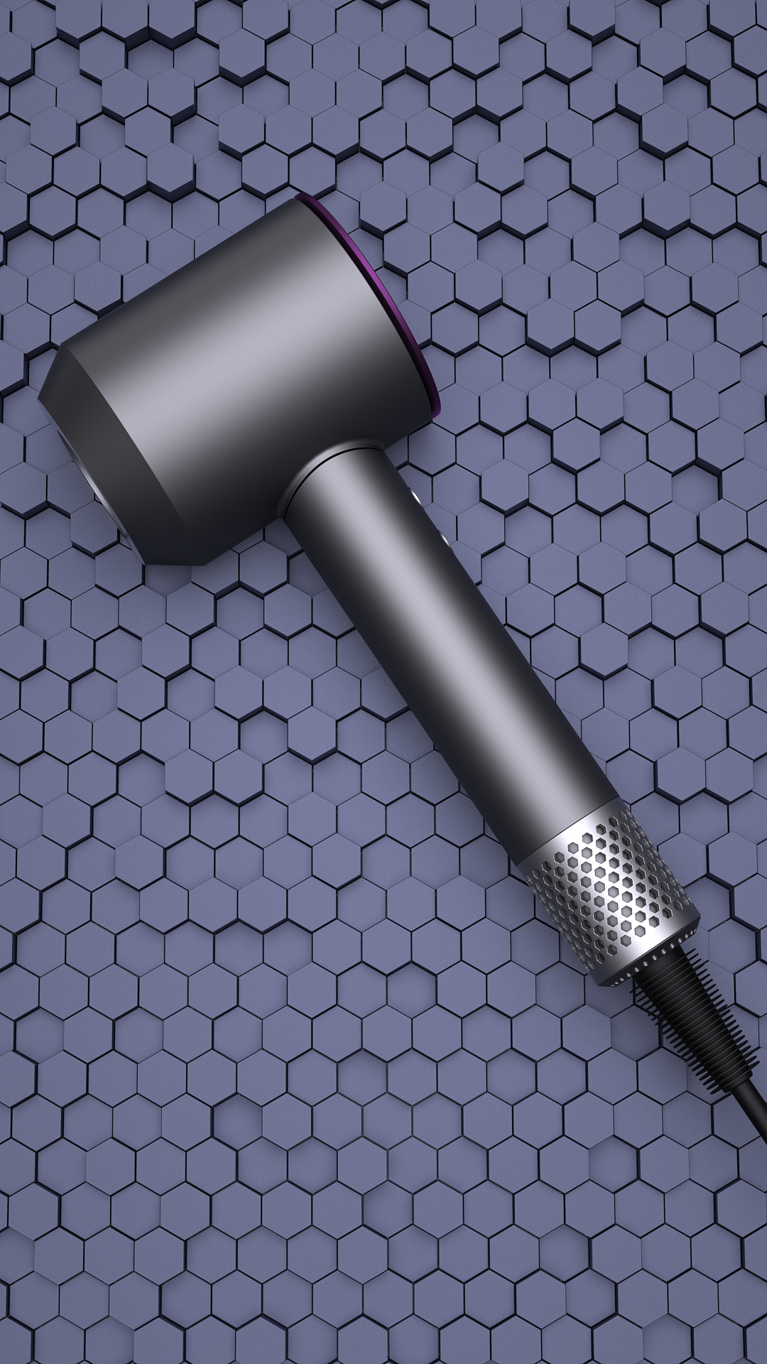 戴森吹风机建模渲染