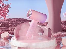 《吹風(fēng)機(jī)》建模渲染