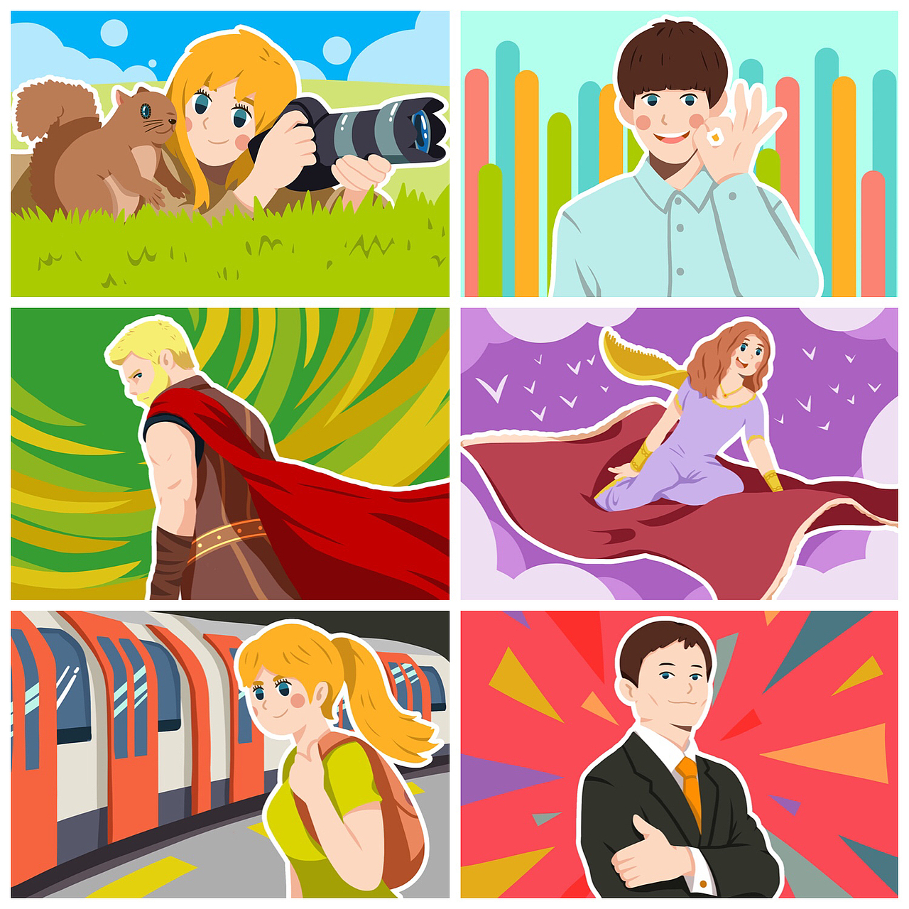 vipjr9月-11月微信推广插画集