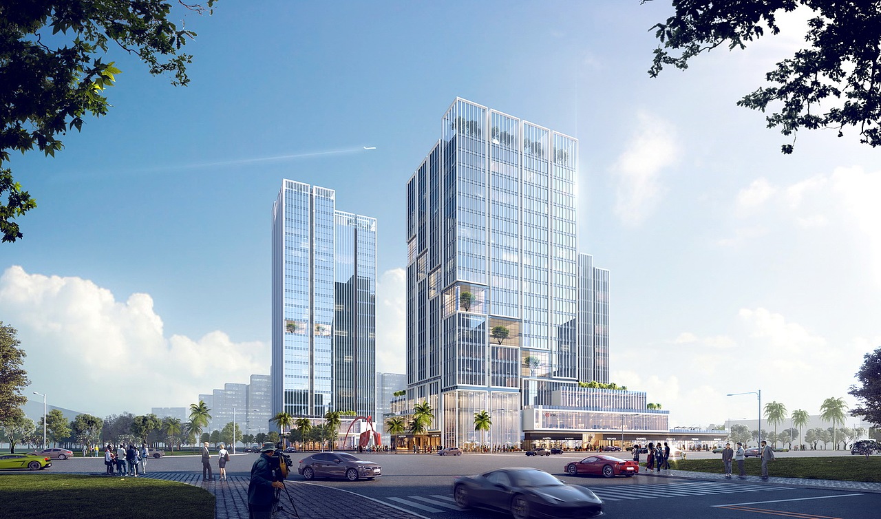 保利洋浦国际贸易中心SU模型下载