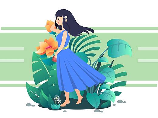 ［练习］随手画的小清新少女