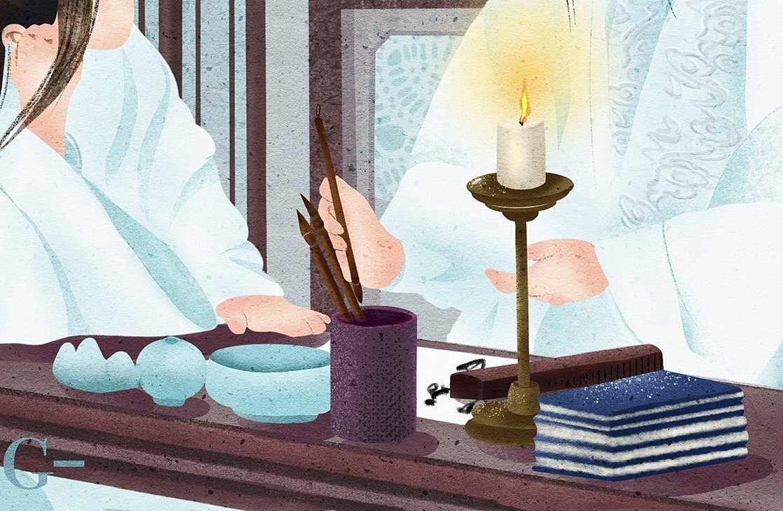 《陈情令》（图ZMTg2MDUwMDky） - 创作习作 - 站酷设计师宋妍插画原创素材 - 站酷ZCOOL