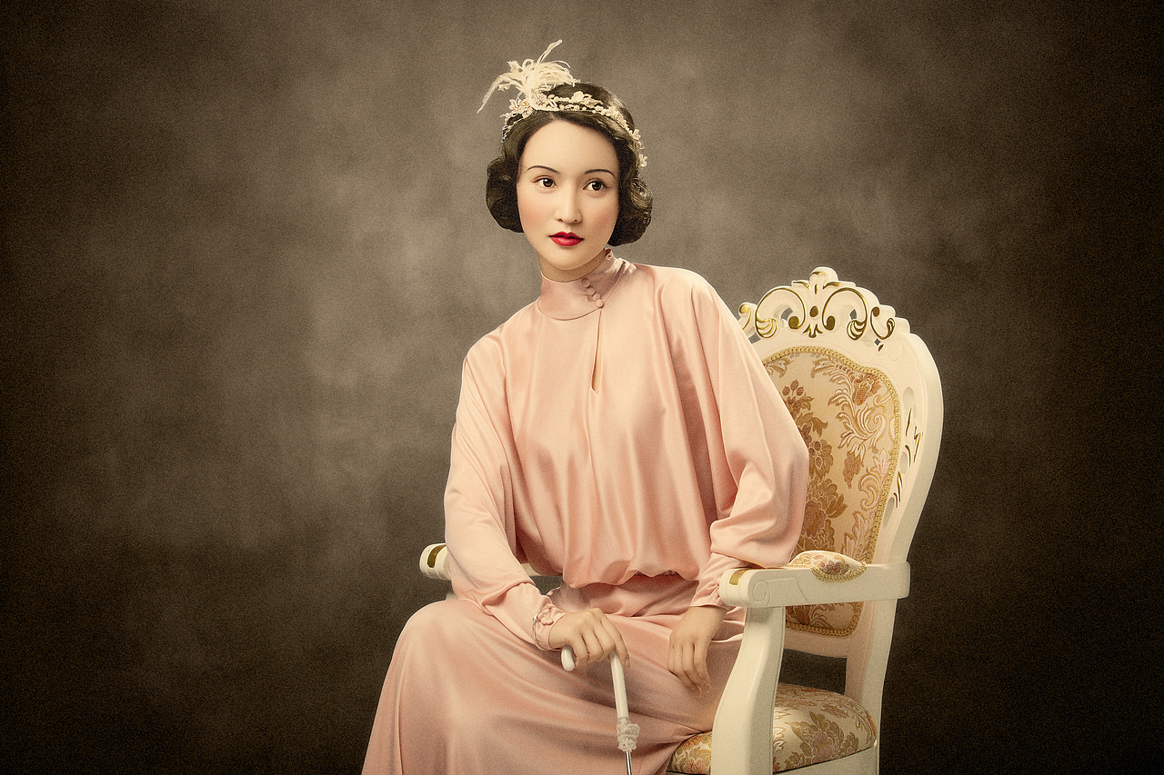 民国贵族名媛-古着小礼服