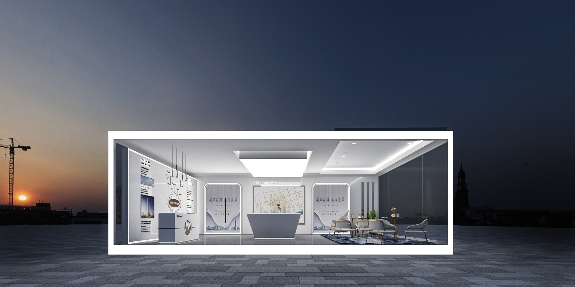 现代售楼处 - 效果图交流区-建E室内设计网