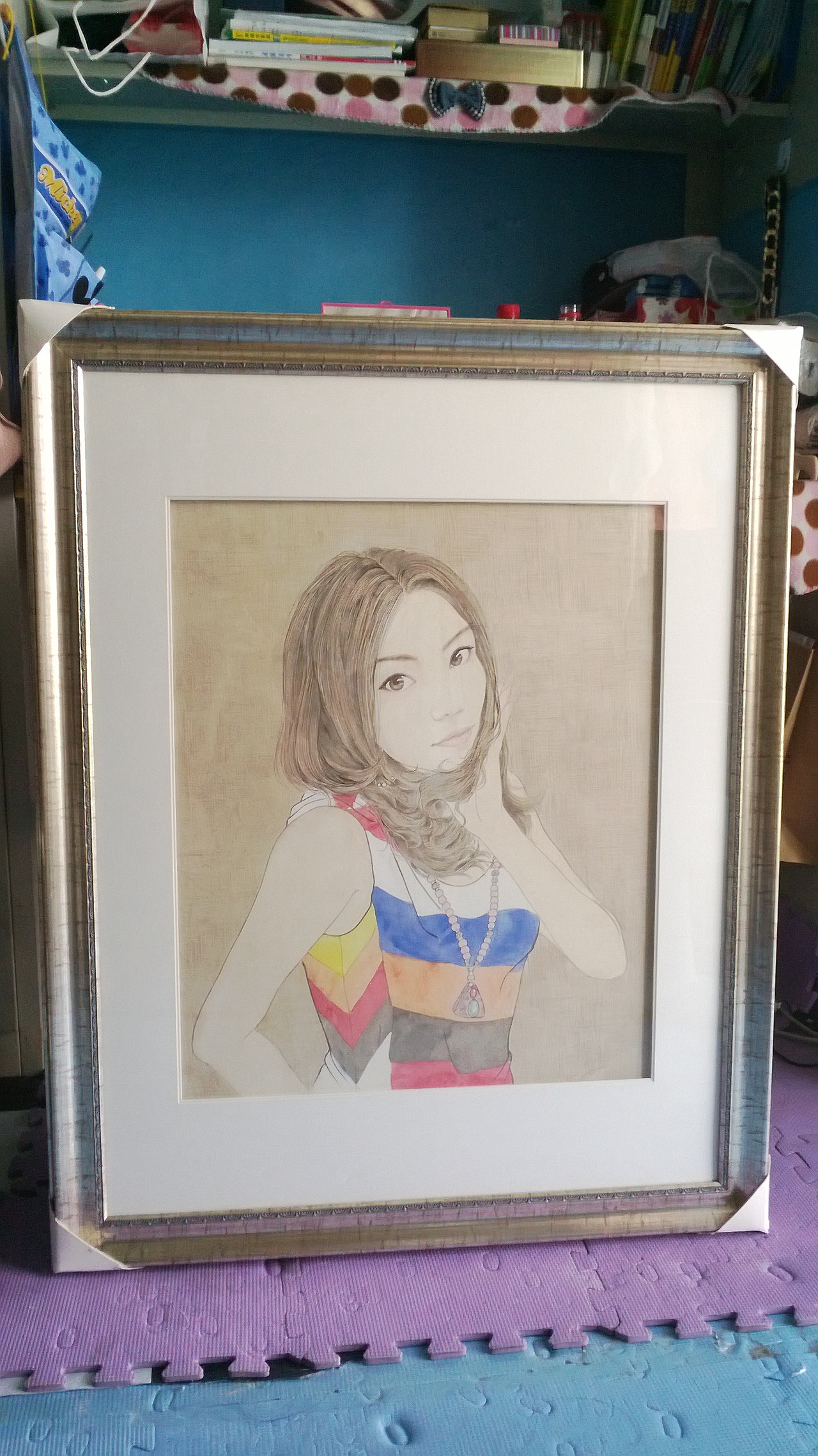 工笔人物画——美丽的女同志