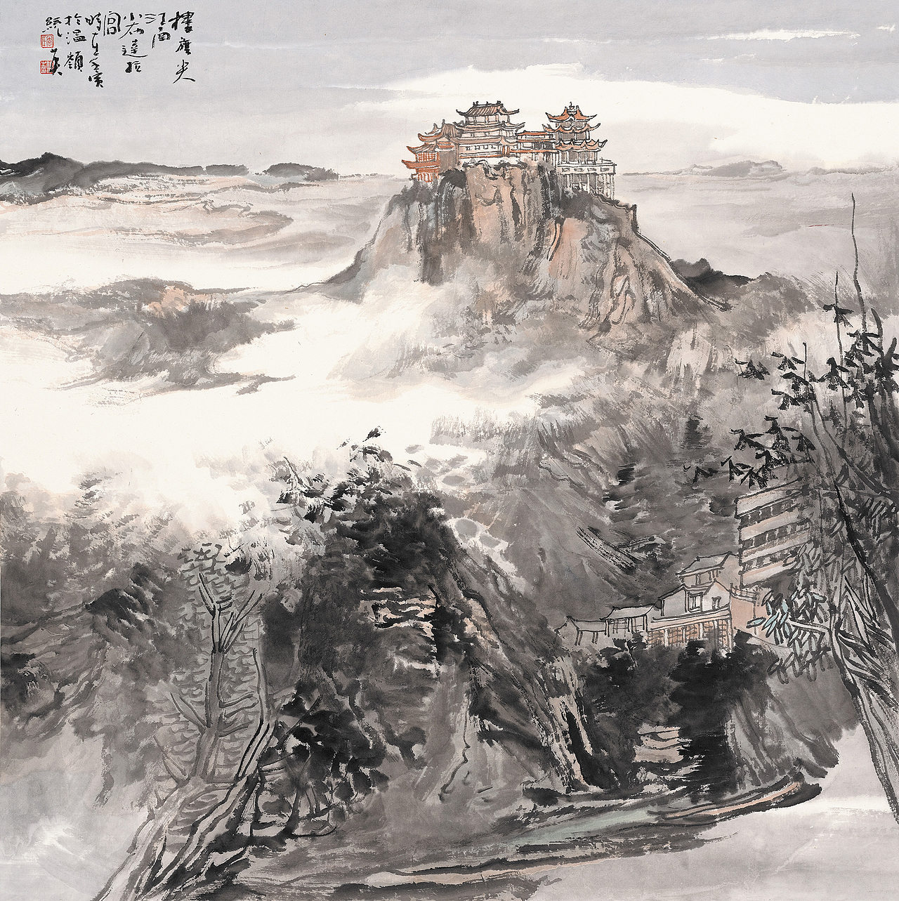李统英山水画欣赏（图ZMzE4NzczNTk2） - 绘画 - 站酷设计师书画经纪人原创素材 - 站酷ZCOOL