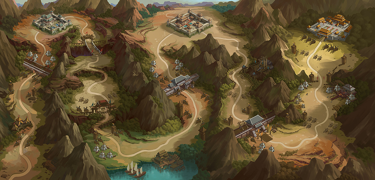 手游攻城关卡地图