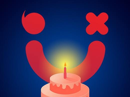 喜闻乐见文化传媒-成立一周年-庆贺海报