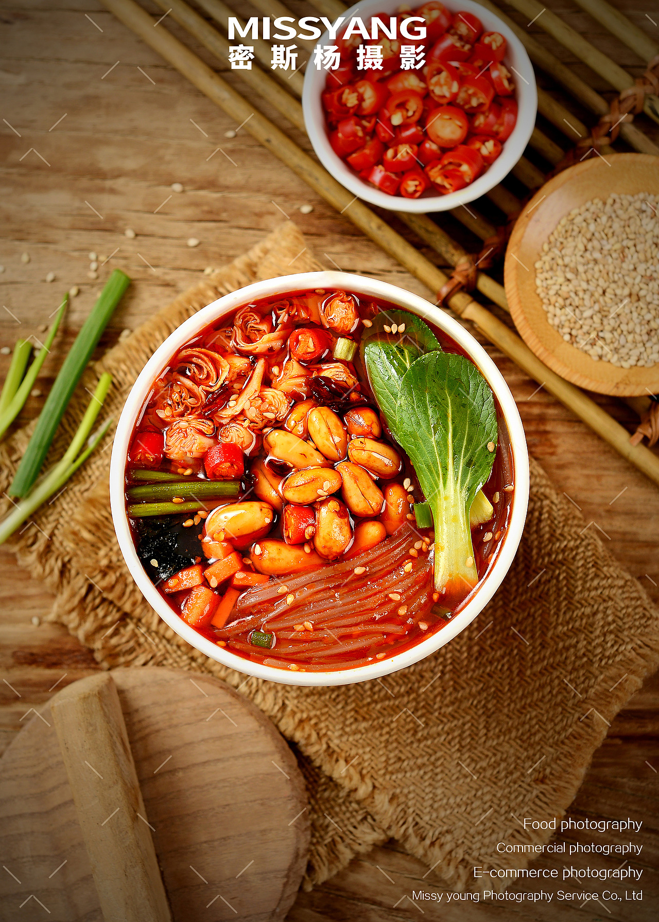 酸辣粉拍摄|美食摄影|电商产品摄影|花甲粉×郑州密斯杨