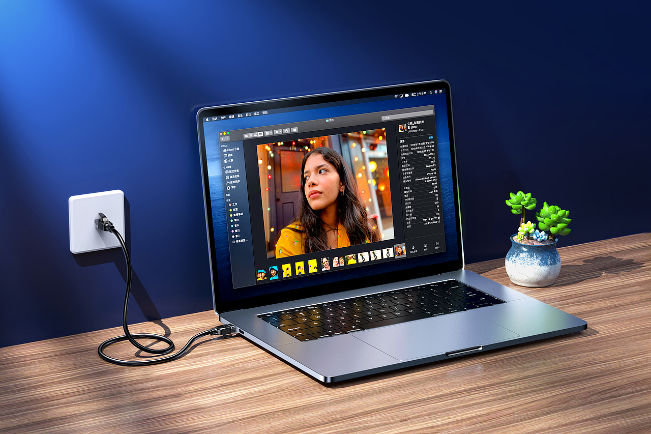 空气净化器 网线 详情页 3C电商渲染