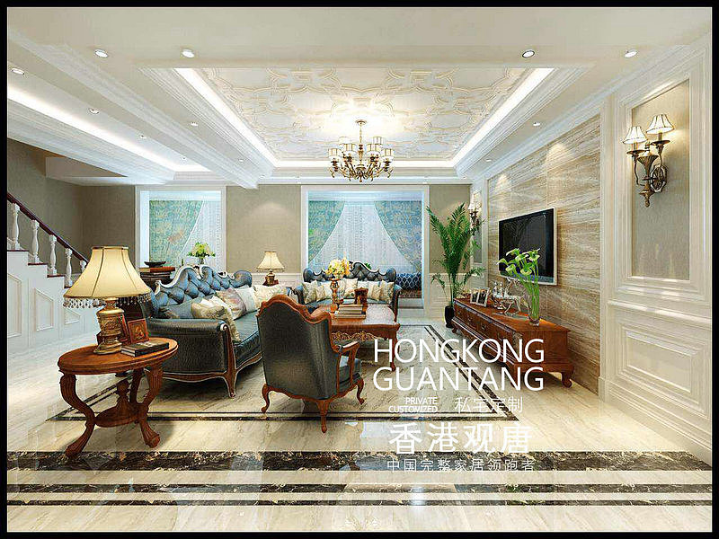 滕州装修-滕州香舍水郡复式230㎡简欧风格装修效果图（图ZMTIyMzA1OTI0） - 家装设计 - 站酷设计师滕州设计师原创素材 - 站酷ZCOOL