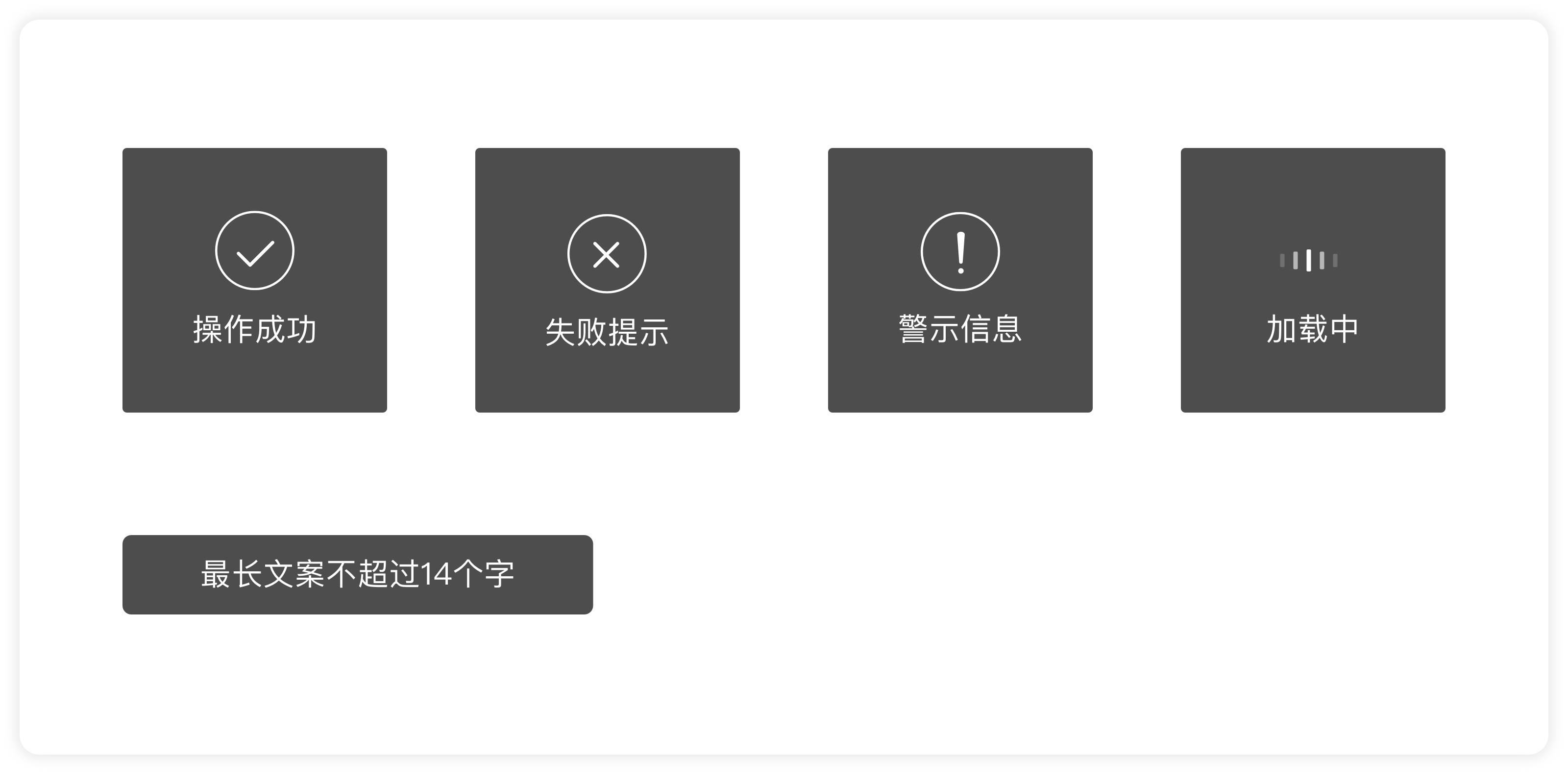 加载成功,失败,正在加载等的 toast 小提示.