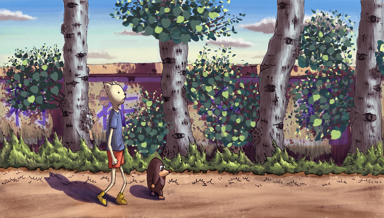 归乡之路（图ZMjI2Njk2NjI0） - 儿童插画 - 站酷设计师流浪猫积木原创素材 - 站酷ZCOOL