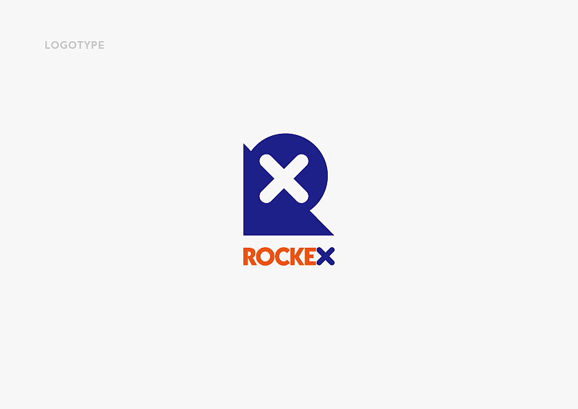 RockEX,Express Company,VI, 法国快递公司标识设计