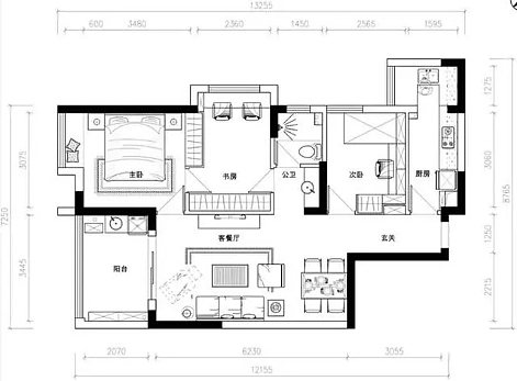 150m²四室二厅雅居