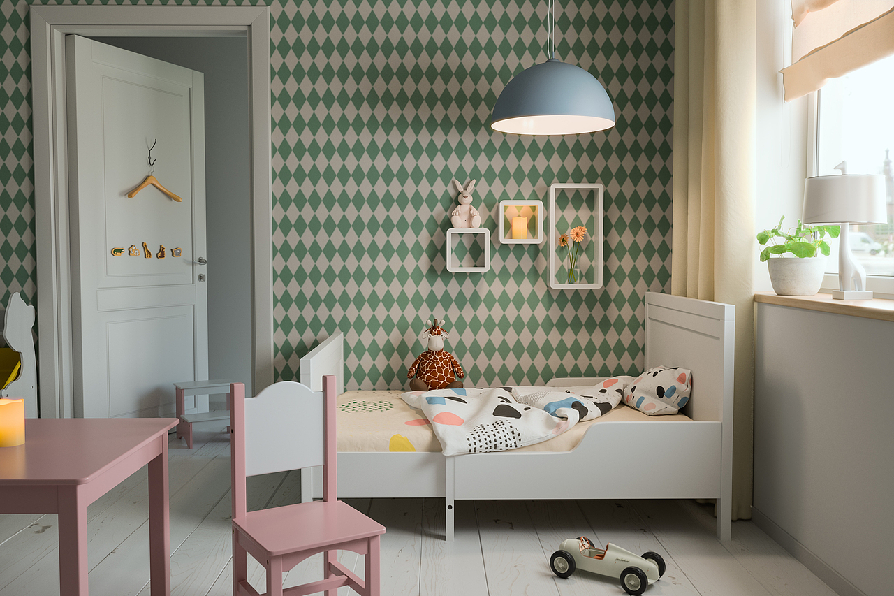 儿童房（图ZMTA2NDIzMDI0） - 家装设计 - 站酷设计师零123原创素材 - 站酷ZCOOL