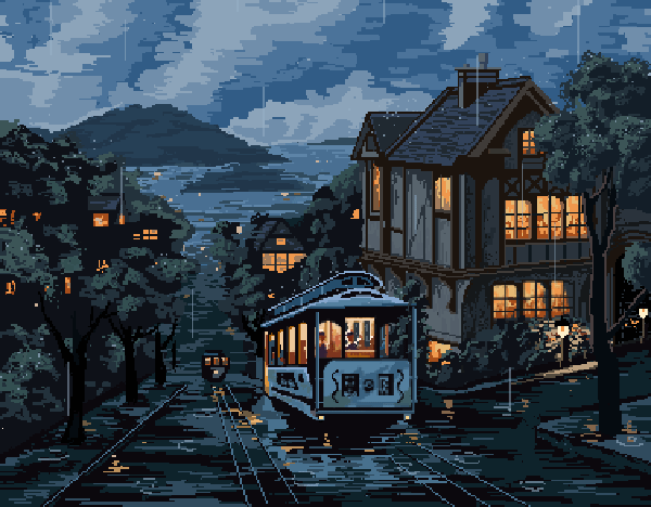 像素小景（图ZMTc0MTYwMTI0） - 像素画 - 站酷设计师蚊子宝宝原创素材 - 站酷ZCOOL