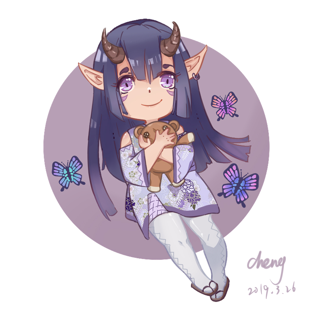 q版紫色系小兽娘