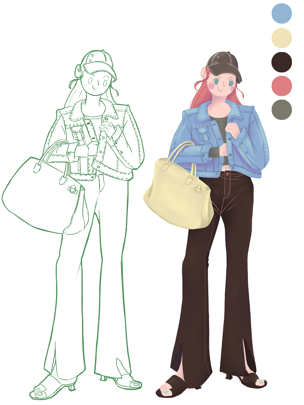 2021人物插画总结（图ZMjgxNDk2MTcy） - 商业插画 - 站酷设计师飞飞哥老倌原创素材 - 站酷ZCOOL