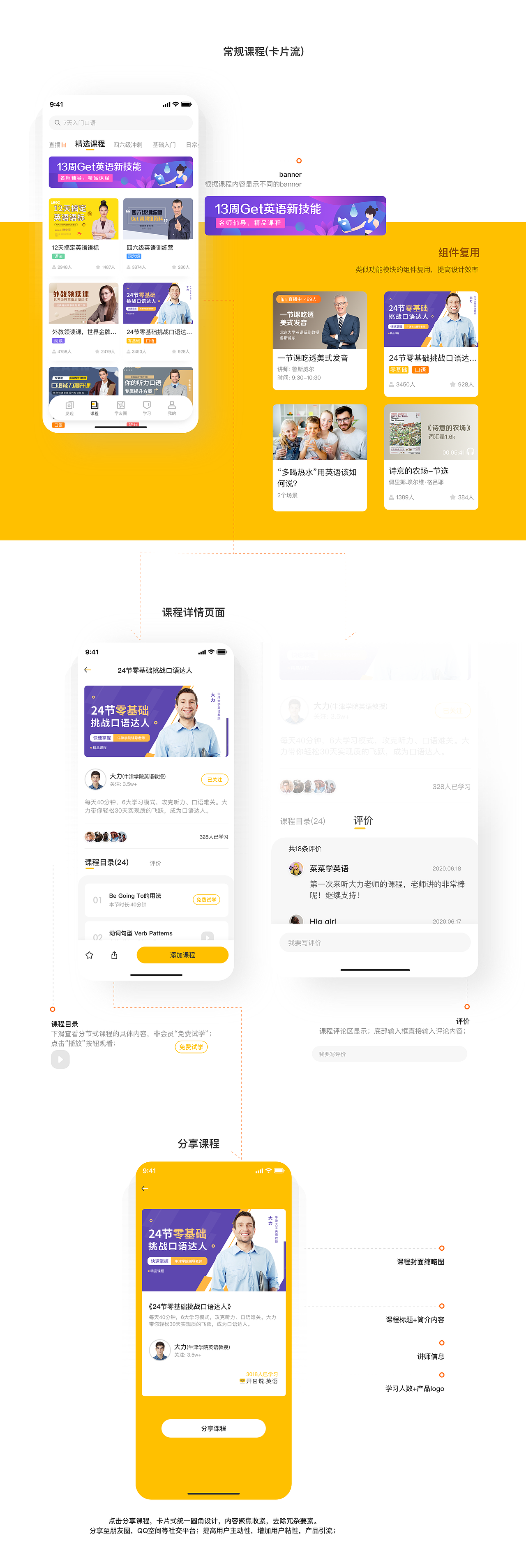 开口说英语学习App（图ZMjA5MTEzMjgw） - APP界面 - 站酷设计师粒粒陈_C原创素材 - 站酷ZCOOL
