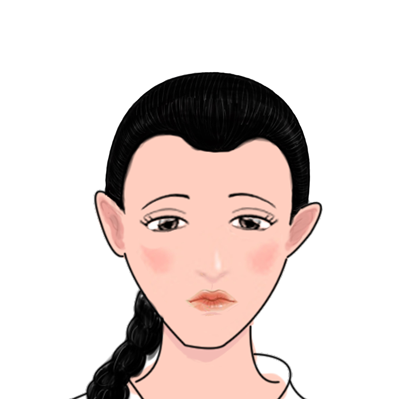 女孩表情 学生练习