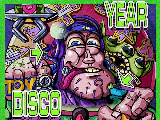 快樂(lè)迪斯科年（個(gè)人主頁(yè)-ZNTc3MTk1ODg=） - 商業(yè)插畫(huà) - 站酷設(shè)計(jì)師邋遢David原創(chuàng)素材 - 站酷ZCOOL