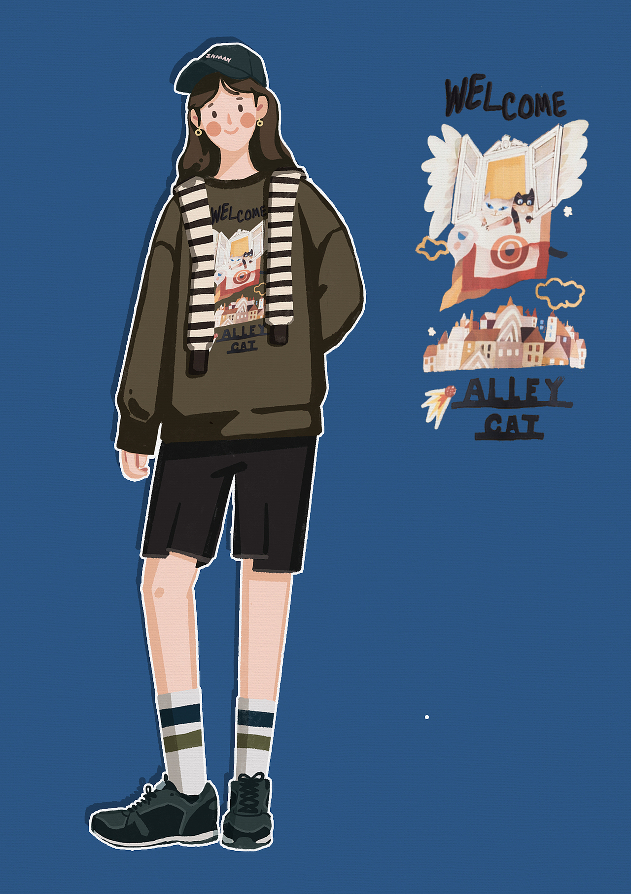 女裝服裝搭配插畫(huà)-淘寶詳情頁(yè)（圖ZMjc2NTE5NjUy） - 商業(yè)插畫(huà) - 站酷設(shè)計(jì)師酸菜小魚(yú)魚(yú)原創(chuàng)素材 - 站酷ZCOOL