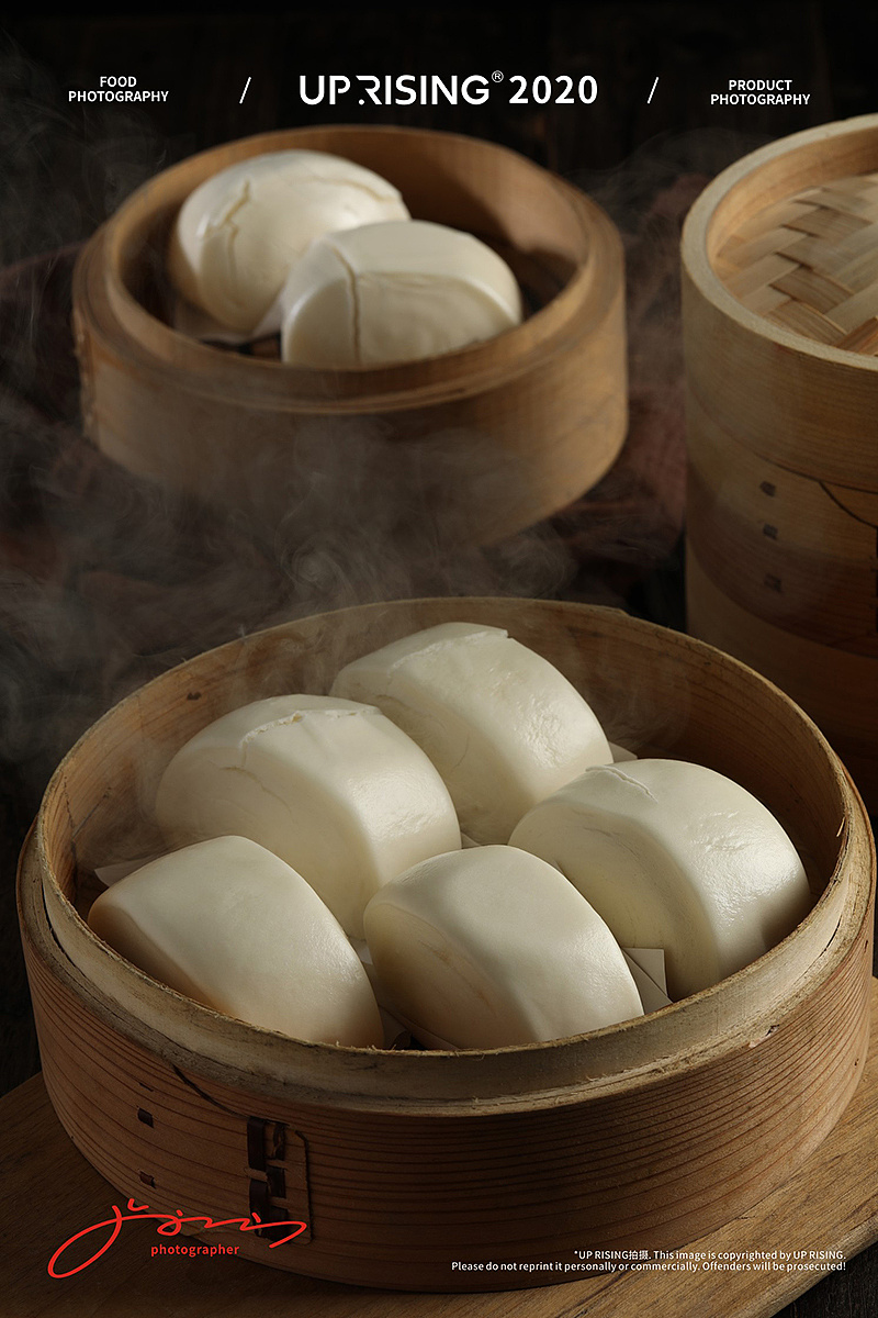 up rising03#美食摄影#手工馒头|摄影|产品摄影|蓝天生产队摄影