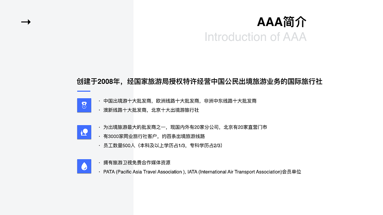 深度原创:北京AAA国际旅行社有限公司(图ZNjE3NDIzMDA=) - PPT/Keynote - 站酷设计师汤帅Toming原创素材 - 站酷ZCOOL