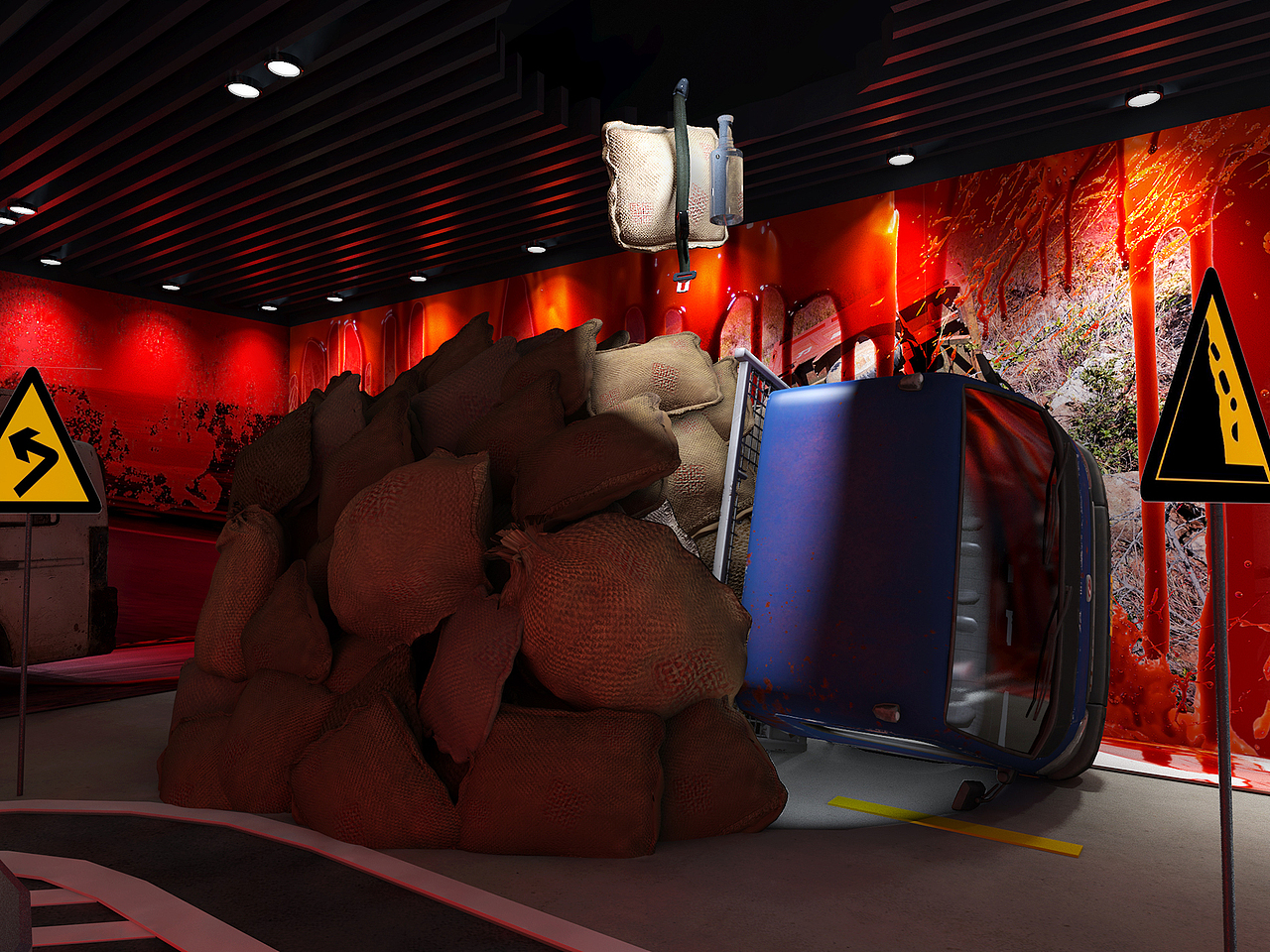 交通展厅室内外场景设计图（图ZMjM3MDcxOTE2） - 展陈设计 - 站酷设计师潘吉PJ原创素材 - 站酷ZCOOL