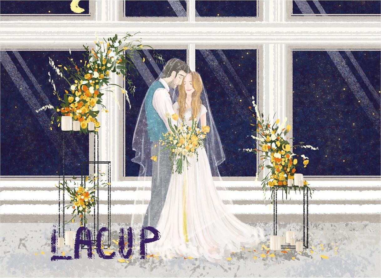 婚礼插画